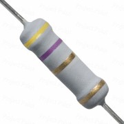 4.7 Ohm 2W Flameproof Metal Oxide Resistor - Medium Quality