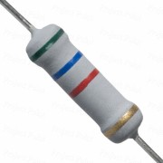 5.6K Ohm 2W Flameproof Metal Oxide Resistor - Medium Quality