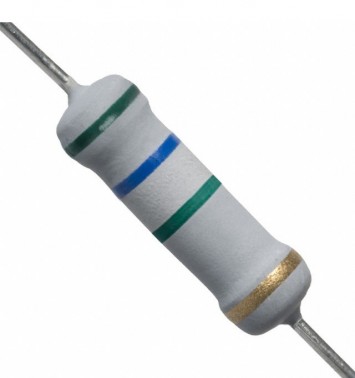 5.6M Ohm 2W Flameproof Metal Oxide Resistor - Medium Quality (Min Order Quantity 1 pc for this Product)