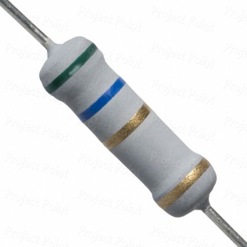 5.6 Ohm 2W Flameproof Metal Oxide Resistor - Copper (Min Order Quantity 1 pc for this Product)