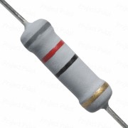 82 Ohm 2W Flameproof Metal Oxide Resistor - Medium Quality