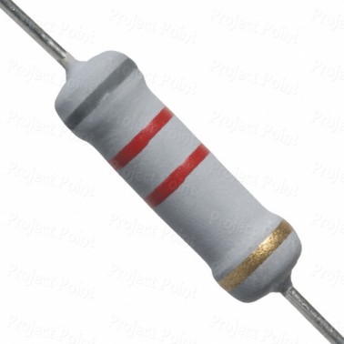 8.2K Ohm 2W Flameproof Metal Oxide Resistor - Medium Quality (Min Order Quantity 1 pc for this Product)