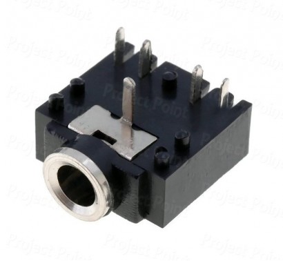 3.5mm Stereo Female Switched Socket - 5 Pin (Min Order Quantity 1 pc for this Product)