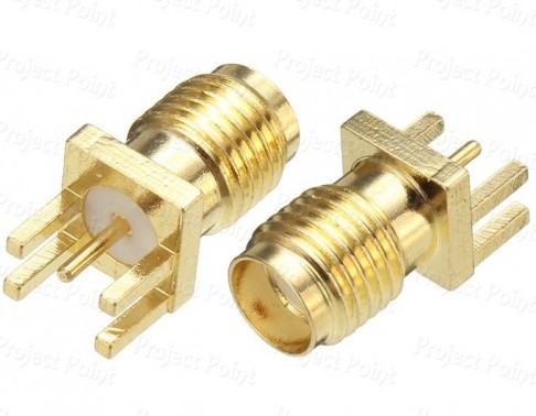 SMA Connector - Female PCB Edge Mount (Min Order Quantity 1 pc for this Product)