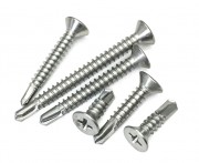 7No-25mm Sheet Metal Self Drilling Screw -  Philips CSK Head