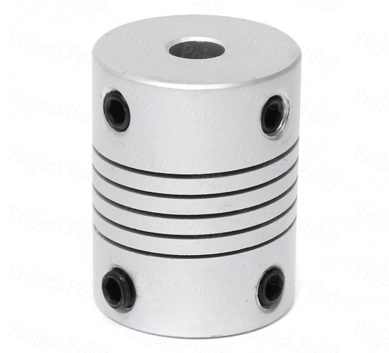 Flexible Motor Shaft Coupling - 6mm to 6mm (Min Order Quantity 1 pc for this Product)