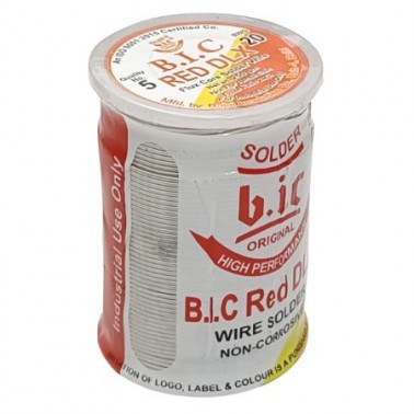 BIC Red High Quality Resin Cored Solder Wire - 246g Spool (Min Order Quantity 1 pc for this Product)