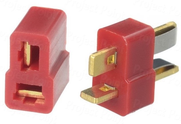 T-Plug Deans Style Connector - Male and Female (Min Order Quantity 1 pc for this Product)