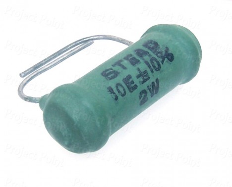 10 Ohm 2W Wire Wound Resistor (Min Order Quantity 1 pc for this Product)