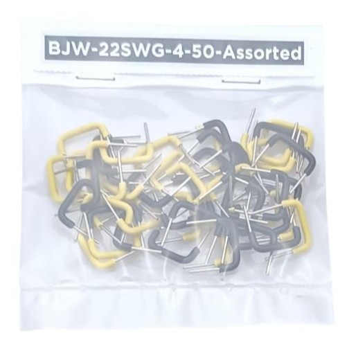 Solderless Breadboard Jumper Wires 0.4 Inch - 50pcs Black+Yellow (Min Order Quantity 1 pac for this Product)