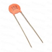 0.0015uF - 1.5nF - 1500pF 50V Ceramic Disc Capacitor