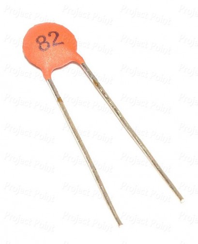 82pF - 0.082nF 50V Ceramic Disc Capacitor (Min Order Quantity 1 pc for this Product)