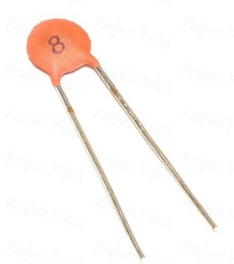 8pF - 0.082nF 50V Ceramic Disc Capacitor (Min Order Quantity 1 pc for this Product)