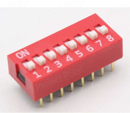 Dip Switch 8 Way (Min Order Quantity 1 pc for this Product)