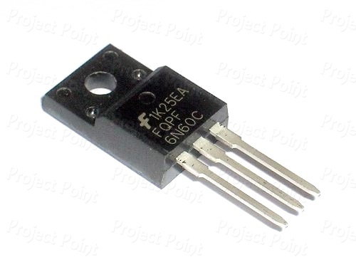 FQPF6N60 - Power MOSFET Transistor (Min Order Quantity 1 pc for this Product)