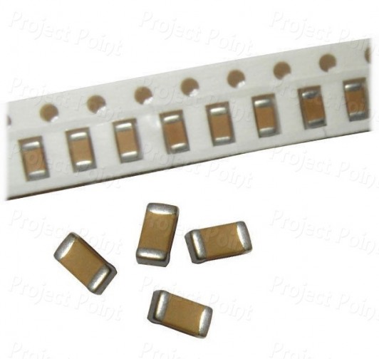 100pF - 0.0001uF SMD Ceramic Chip Capacitor - 1206 (Min Order Quantity 1 pc for this Product)