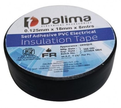 PVC Electrical Insulation Tape - Dalima Black (Min Order Quantity 1 pc for this Product)